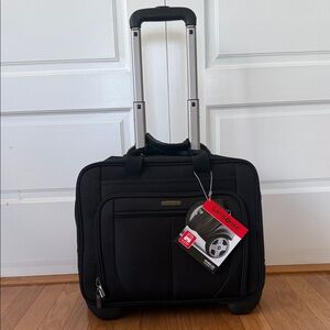 Samsonite Black Wheeled Business Bag NWT